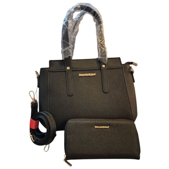 Montana West Handbags - Montana West Black Crossbody Bag And Wallet
